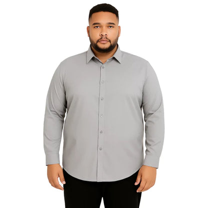 Camisa Minimal Plus Size Manga Longa GrifeX™