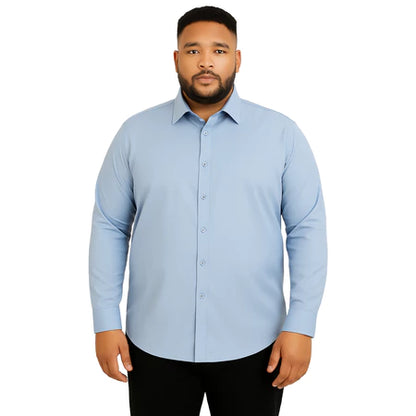 Camisa Minimal Plus Size Manga Longa GrifeX™