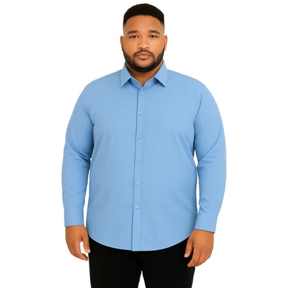 Camisa Minimal Plus Size Manga Longa GrifeX™